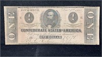 1862 $1 Confederate States of America T-55