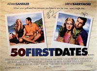 Adam Sandler and Drew Barrymore signed "Fifty Firs