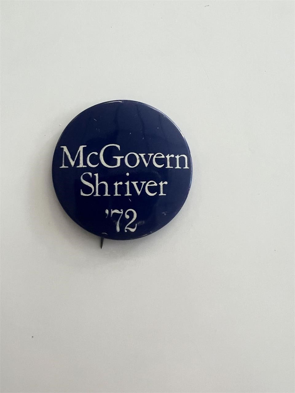 1972 McGovern Shriver political pin