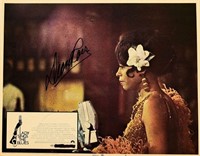 Diana Ross signed lobby card