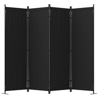 Room Divider, 4 Panel Folding Privacy Screen, 88”