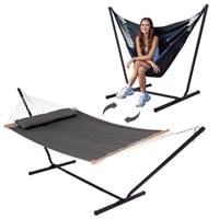 ANOW Portable Hammock with Stand 12FT, Outdoor Ha