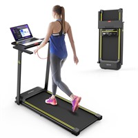 Folable Treadmill with Desk Workstation, 3 in 1 F