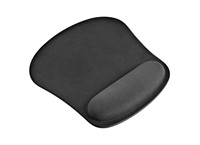 onn. Memory Foam Mouse Pad with Non-Slip Rubber B