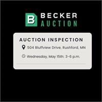 Inspection Dates: Wednesday, May 15th: 3-6 p.m. &