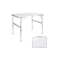 Moosinily Folding Camping Table 3 Ft Portable Pic