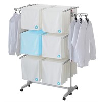 DOLEEFUN Foldable Drying Rack with Wheels - 48 Dr