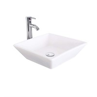 eclife Bathroom Ceramic Sink Bowl Classic White S
