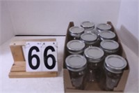 Flat of 10 Canning Jars