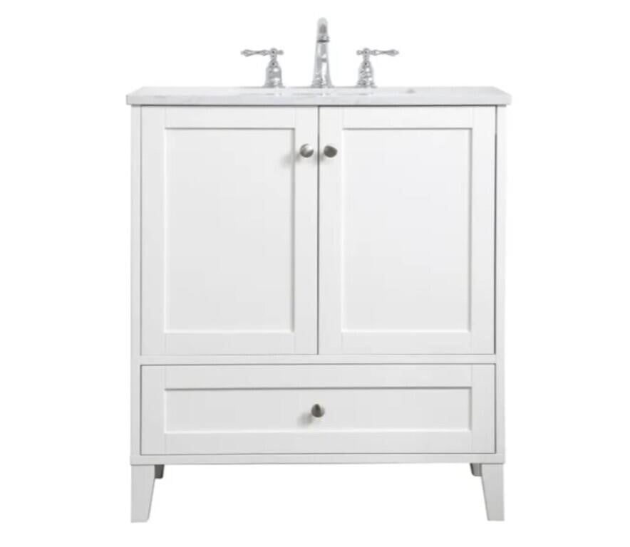 VF18030WH Vanity Cabinet - Sink not included