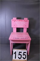 Child's Pink Time Out Chair