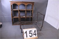 Wooden Curio Shelf 20" X 19.25" W -