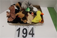 Flat of Beanie Babies Includes Duck