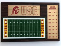 USC Football National Champions Plaque