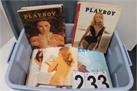 Blue Tote of Playboy's From the 60's & 70"s