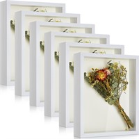 6 Pieces Shadow Box Picture Frame Square Shadow B