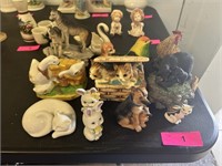 Lot Of Assorted Ceramic Animal Figures