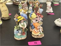 Six Ceramic Child Figures