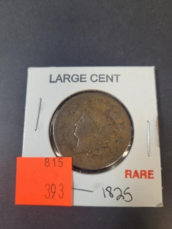 Large Cent 1825 Rare