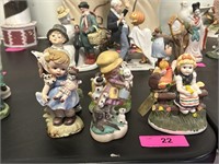 Six Ceramic Child Figures