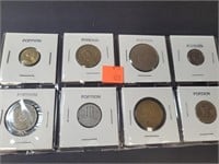 (8) Foreign Coins Includes 1982 Peso