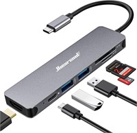 Hiearcool USB C Hub, USB C Multi-Port Adapter for