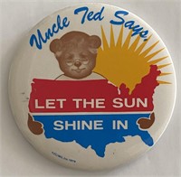 1980 Edward Ted Kennedy President political pin