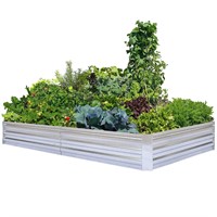 FOYUEE Galvanized Raised Garden Beds for Vegetabl