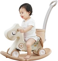4 in 1 Rocking Horse Balance Bike Ride Toy for To