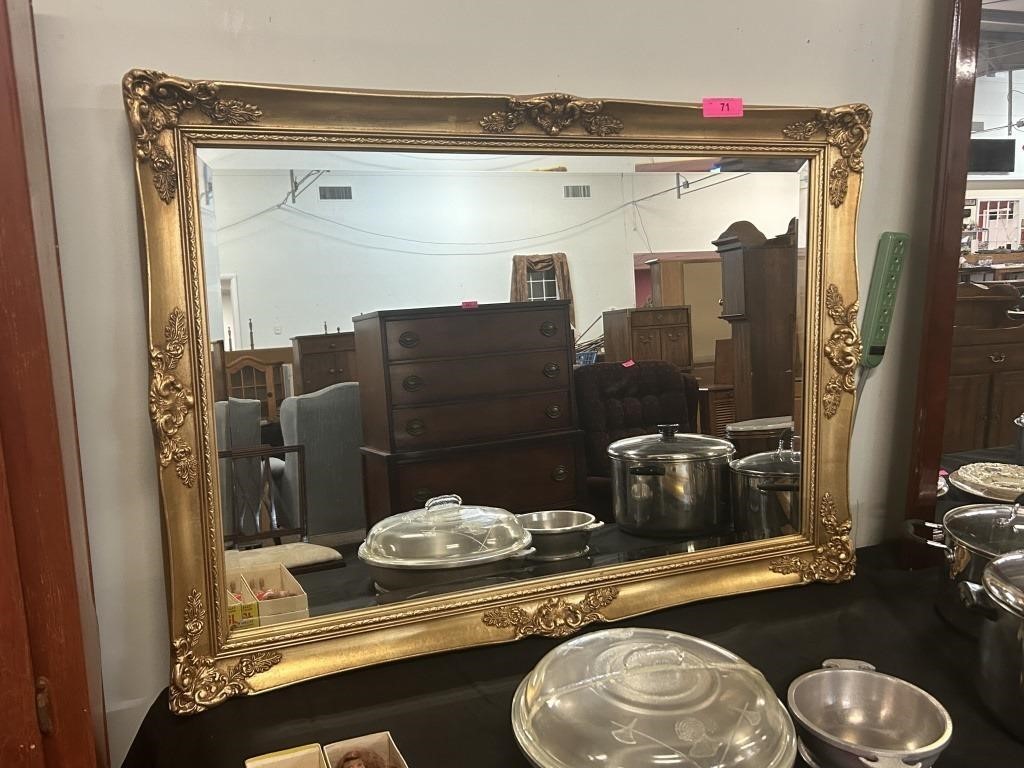 Vintage Framed Mirror 41 x 29