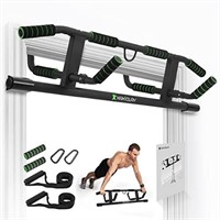 KAKICLAY 2024 Upgrade Multi-Grip Pull Up Bar with