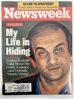 Salman Rushdie Newsweek Magazine Feb 12th 1990