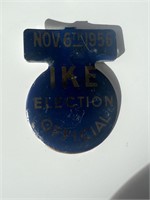 1956 Ike Election Official Lapel Pin