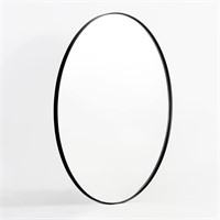 Minuover Black Oval Mirror, 20"x30" Oval Bathroom