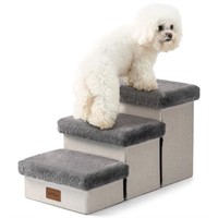 Dog Stairs for Small Dogs, Pet Stairs with Storag