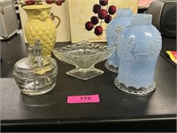 Vintage Vase, Boudoir Glass Shades, And More