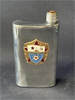 Vintage Soviet-era Russian stainless steel flask