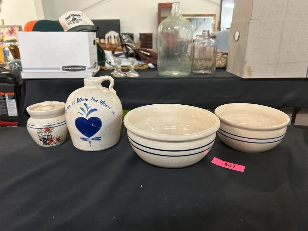 Four Pieces Handmade Texan Pottery
