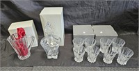 Group of Rosenthal crystal glasses, one Lenox