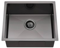 LUCKY HORSE BLACK STAINLESS STEEL SINK 25X22X10IN