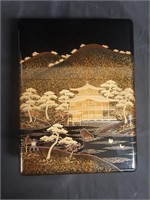 Hand-painted Japanese lacquered box