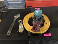Wrench, Hook With Pulley, Sander, And Drain Snake