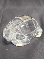 Baccarat crystal paperweight turtle