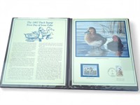 1987 Duck Stamp First Day of Issue Folio. From
