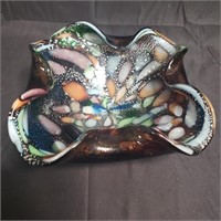 Murano style glass bowl