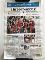Chicago Bulls Three-Mendous! Chicago Tribune Poste