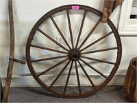 Antique All Original 39" Wagon Wheel, Ex. Cond
