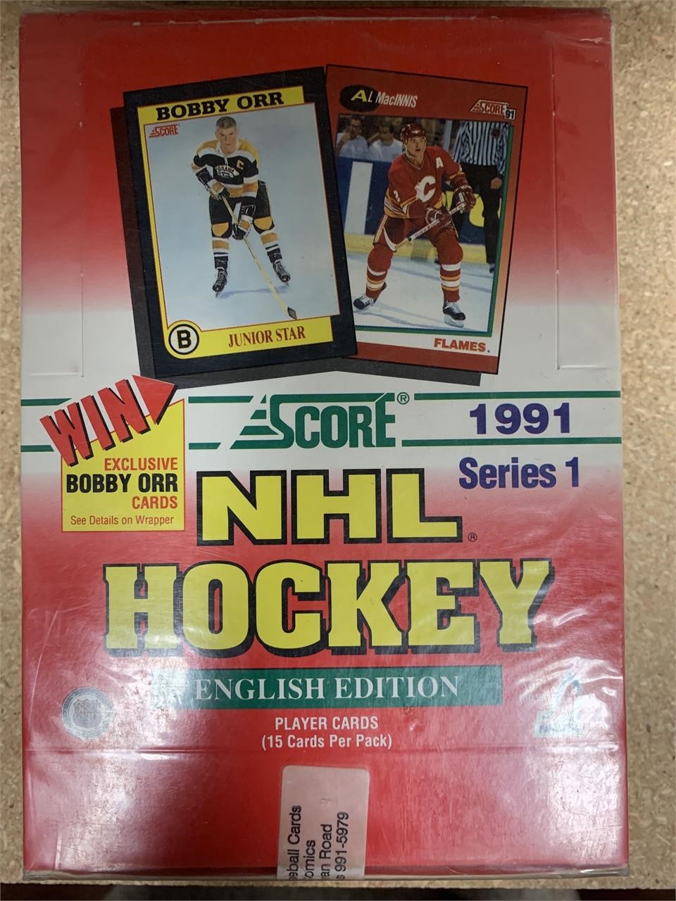 Score 1991 hockey cards