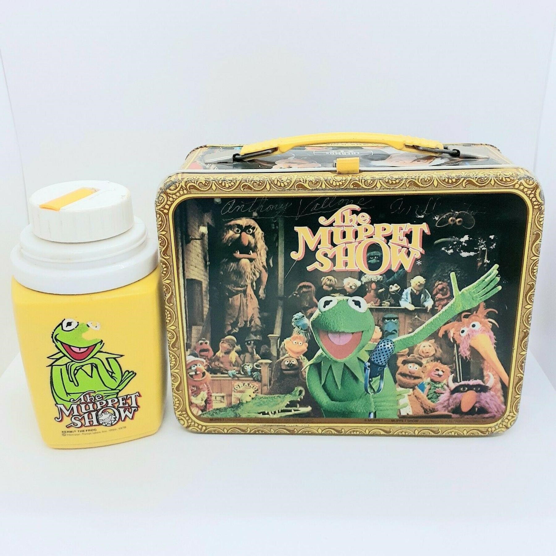 1978 Thermos The Muppet Show Lunch Box With Thermo