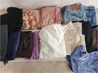15pc women's pants & skirts lot various sizes